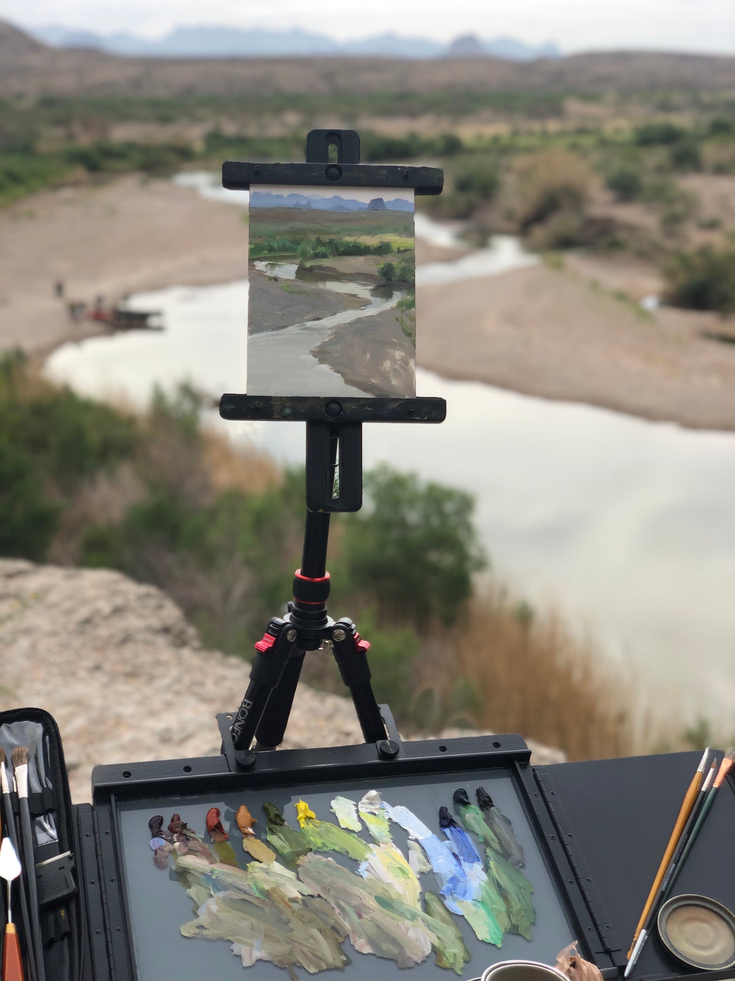 View of the Rio Grande from Santa Elena Canyon (Framed)