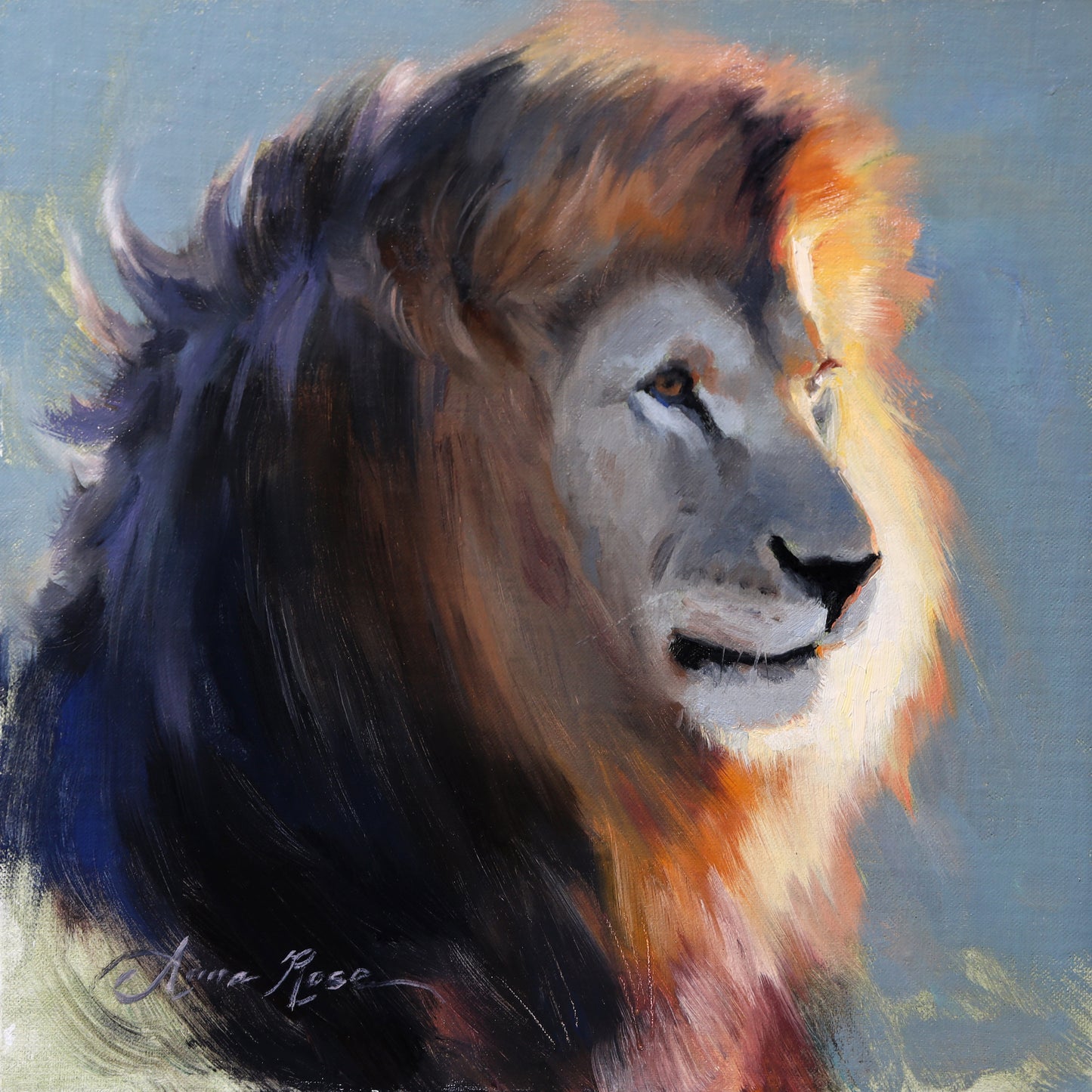 Backlit Lion