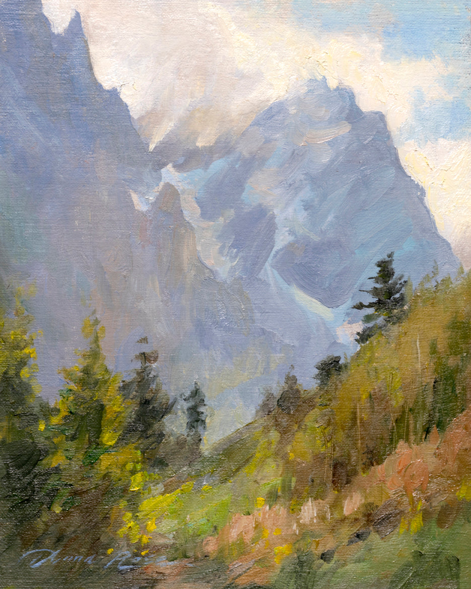 Wrapped in Clouds, Grand Teton National Park (Framed)