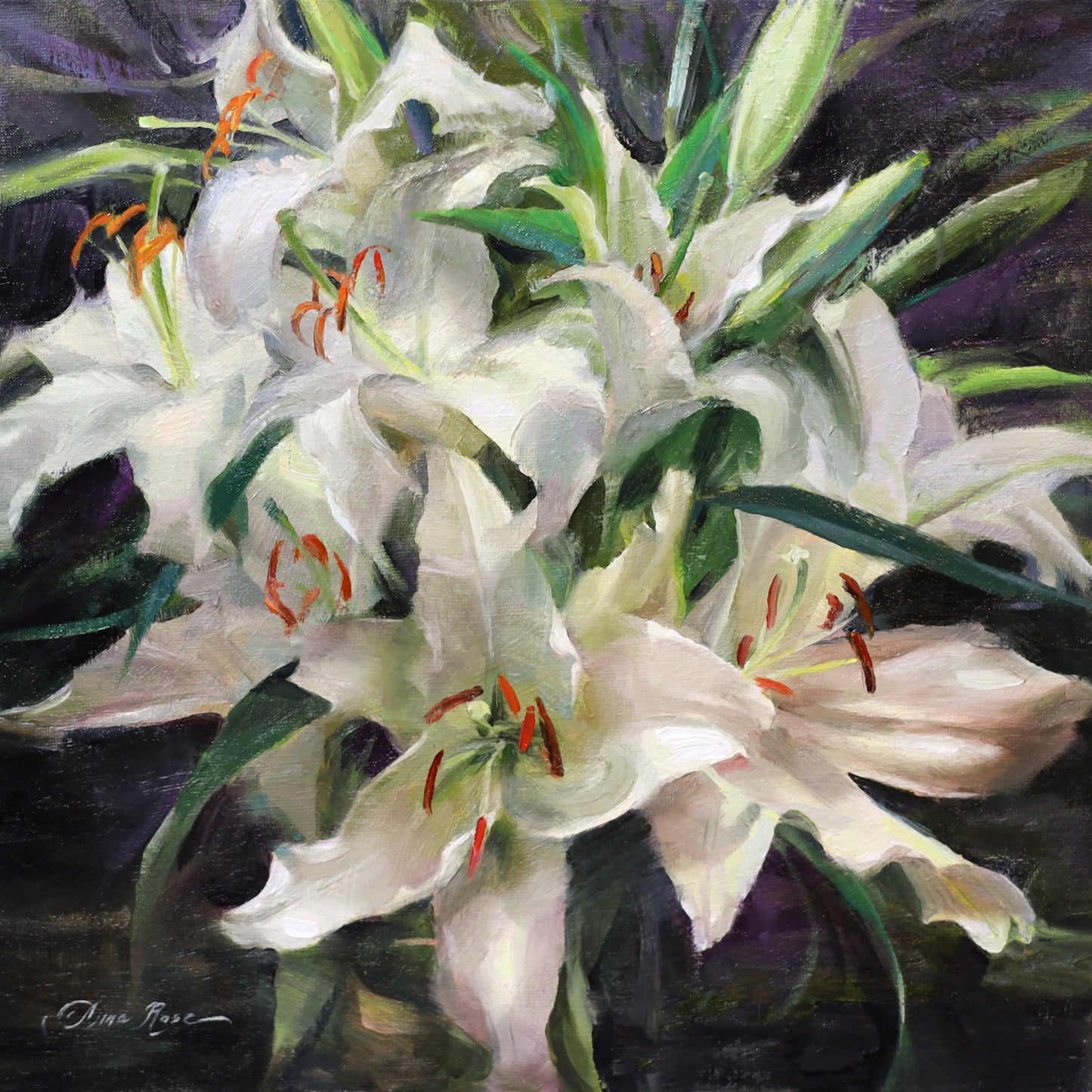 Winter Lilies (Framed)