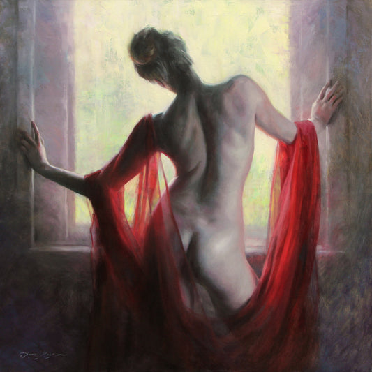 Figure in Red (Framed)